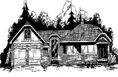 2-Bedroom, 1711 Sq Ft Ranch House Plan - 145-1658 - Front Exterior