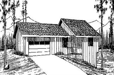 3-Bedroom, 2040 Sq Ft Contemporary House Plan - 145-1669 - Front Exterior