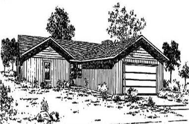 3-Bedroom, 1582 Sq Ft Ranch House Plan - 145-1680 - Front Exterior