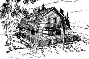 3-Bedroom, 1680 Sq Ft Barn Style House Plan - 145-1688 - Front Exterior