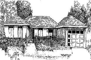 3-Bedroom, 1592 Sq Ft Ranch House Plan - 145-1689 - Front Exterior
