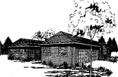 3-Bedroom, 1963 Sq Ft Ranch House Plan - 145-1699 - Front Exterior