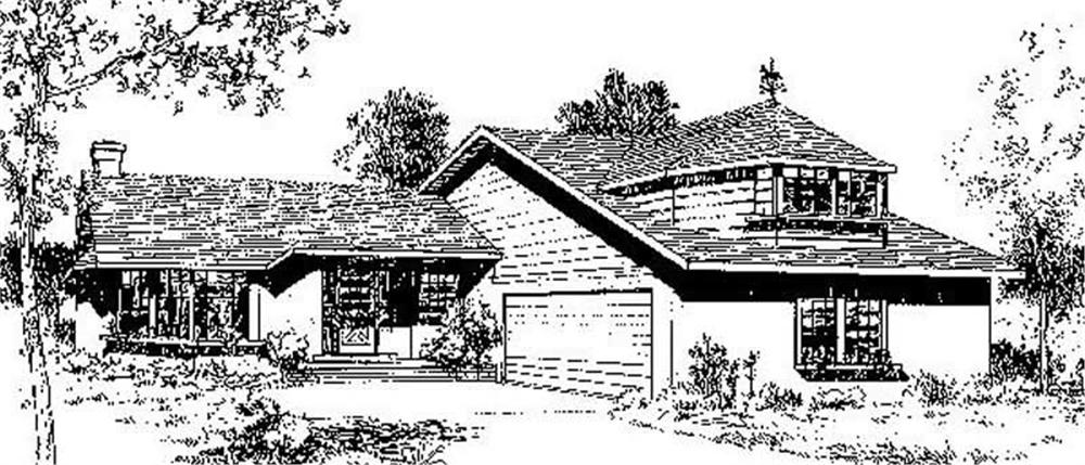 Front view of Small House Plans home (ThePlanCollection: House Plan #145-1714)