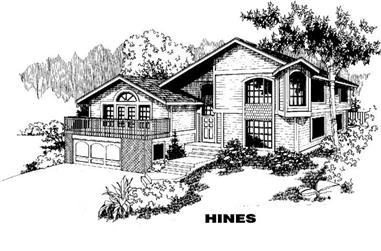 3-Bedroom, 1951 Sq Ft Contemporary House Plan - 145-1718 - Front Exterior