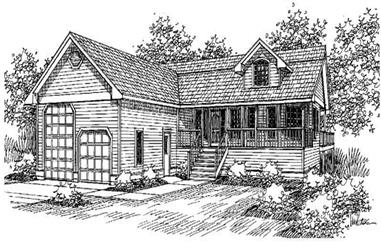 2-Bedroom, 2902 Sq Ft Ranch House Plan - 145-1731 - Front Exterior