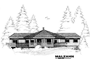 2-Bedroom, 1873 Sq Ft Country House Plan - 145-1749 - Front Exterior