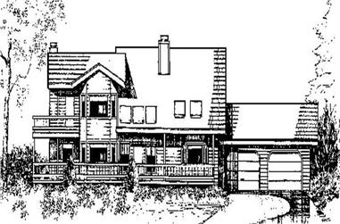 4-Bedroom, 2078 Sq Ft Farmhouse House Plan - 145-1763 - Front Exterior