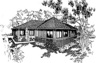 3-Bedroom, 2193 Sq Ft Vacation Homes House Plan - 145-1765 - Front Exterior