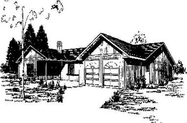 3-Bedroom, 1988 Sq Ft Ranch House Plan - 145-1791 - Front Exterior