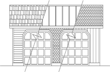0-Bedroom, 840 Sq Ft Garage House Plan - 145-1798 - Front Exterior