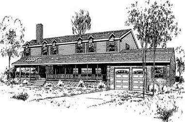 4-Bedroom, 3368 Sq Ft Ranch House Plan - 145-1805 - Front Exterior