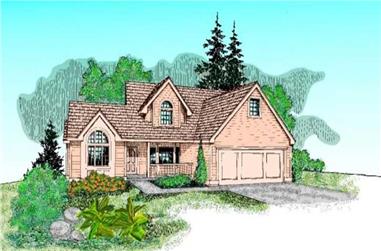 4-Bedroom, 2104 Sq Ft Contemporary House Plan - 145-1812 - Front Exterior