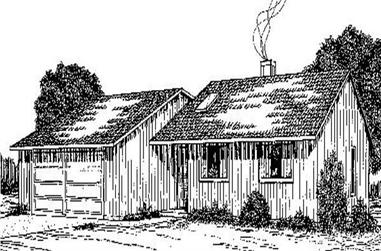 3-Bedroom, 1292 Sq Ft Small House Plans House Plan - 145-1816 - Front Exterior