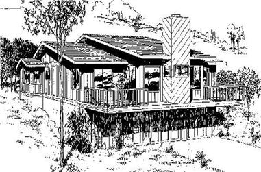 4-Bedroom, 1256 Sq Ft Small House Plans House Plan - 145-1838 - Front Exterior