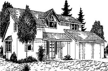 2-Bedroom, 2283 Sq Ft Contemporary House Plan - 145-1857 - Front Exterior