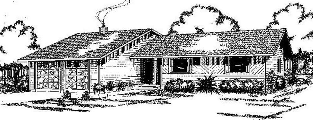 Front view of Small House Plans home (ThePlanCollection: House Plan #145-1860)