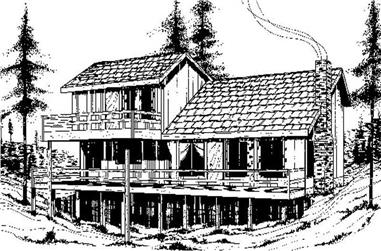 3-Bedroom, 1499 Sq Ft Vacation Homes House Plan - 145-1863 - Front Exterior