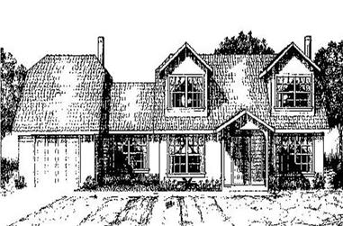 3-Bedroom, 1418 Sq Ft Contemporary House Plan - 145-1901 - Front Exterior