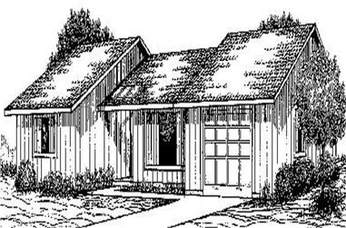 3-Bedroom, 1288 Sq Ft Small House Plans House Plan - 145-1905 - Front Exterior