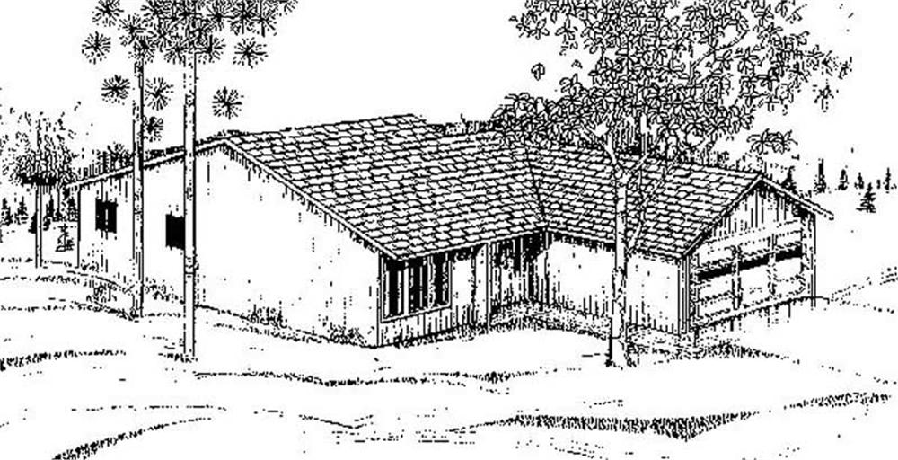 Front view of Small House Plans home (ThePlanCollection: House Plan #145-1914)