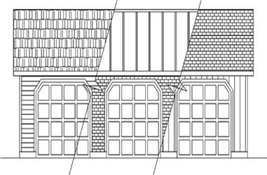 0-Bedroom, 1368 Sq Ft Garage House Plan - 145-1915 - Front Exterior