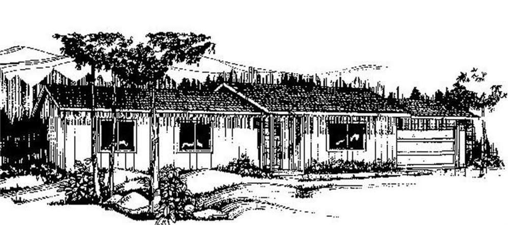 Front view of Small House Plans home (ThePlanCollection: House Plan #145-1925)