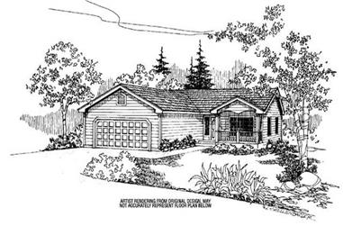 3-Bedroom, 1921 Sq Ft Country House Plan - 145-1947 - Front Exterior