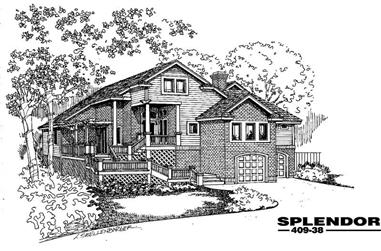 3-Bedroom, 2762 Sq Ft Country House Plan - 145-1952 - Front Exterior