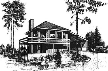 2-Bedroom, 1546 Sq Ft Contemporary House Plan - 145-1959 - Front Exterior