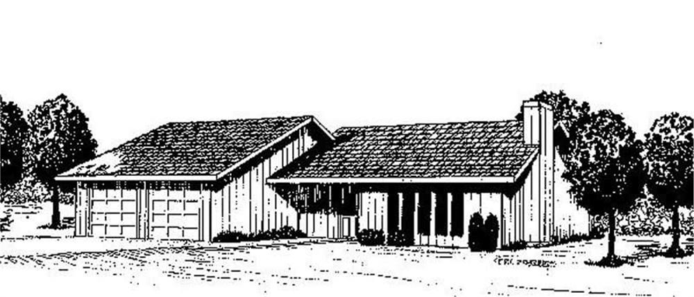 Front view of Small House Plans home (ThePlanCollection: House Plan #145-1979)