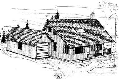 2-Bedroom, 1433 Sq Ft Country House Plan - 145-1981 - Front Exterior