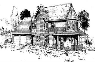 3-Bedroom, 3083 Sq Ft Victorian House Plan - 145-2002 - Front Exterior