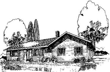 3-Bedroom, 1988 Sq Ft Ranch House Plan - 145-2010 - Front Exterior