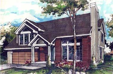 3-Bedroom, 1873 Sq Ft Country House Plan - 146-1049 - Front Exterior