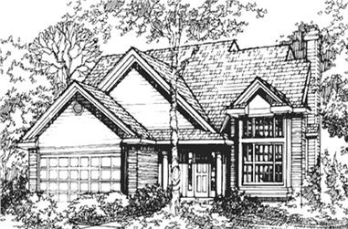 3-Bedroom, 1602 Sq Ft Ranch House Plan - 146-1065 - Front Exterior