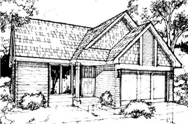 2-Bedroom, 1238 Sq Ft Country House Plan - 146-1071 - Front Exterior