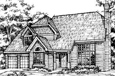 3-Bedroom, 3148 Sq Ft Country House Plan - 146-1087 - Front Exterior
