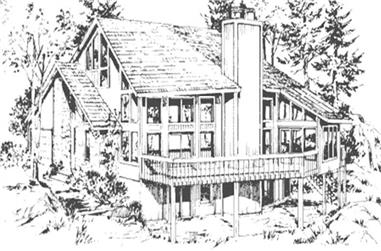 3-Bedroom, 1910 Sq Ft Cape Cod House Plan - 146-1091 - Front Exterior