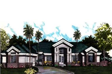 4-Bedroom, 4346 Sq Ft Contemporary House Plan - 146-1094 - Front Exterior