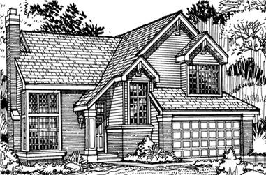 3-Bedroom, 2415 Sq Ft Country House Plan - 146-1115 - Front Exterior