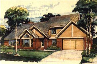 3-Bedroom, 3102 Sq Ft Contemporary House Plan - 146-1121 - Front Exterior