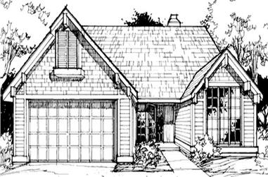 3-Bedroom, 1846 Sq Ft Country House Plan - 146-1124 - Front Exterior