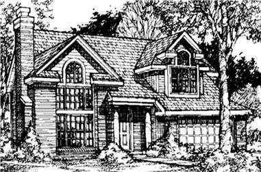 3-Bedroom, 2309 Sq Ft Country House Plan - 146-1132 - Front Exterior