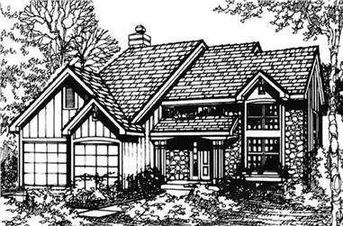 3-Bedroom, 1896 Sq Ft Country House Plan - 146-1148 - Front Exterior