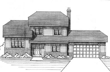 3-Bedroom, 1987 Sq Ft Traditional House Plan - 146-1180 - Front Exterior
