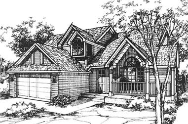 3-Bedroom, 2109 Sq Ft Country House Plan - 146-1215 - Front Exterior