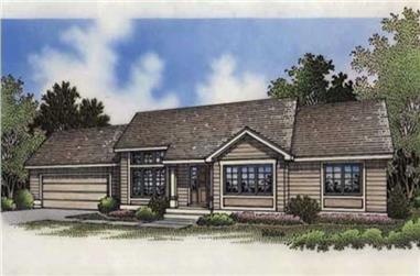 2-Bedroom, 1171 Sq Ft Country House Plan - 146-1256 - Front Exterior