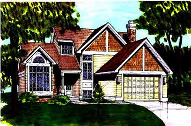 2-Bedroom, 1855 Sq Ft Country House Plan - 146-1274 - Front Exterior