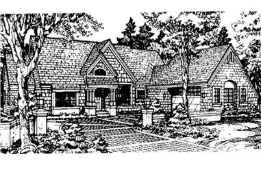 2-Bedroom, 1879 Sq Ft Country House Plan - 146-1278 - Front Exterior