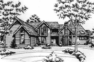 3-Bedroom, 3062 Sq Ft Country House Plan - 146-1298 - Front Exterior
